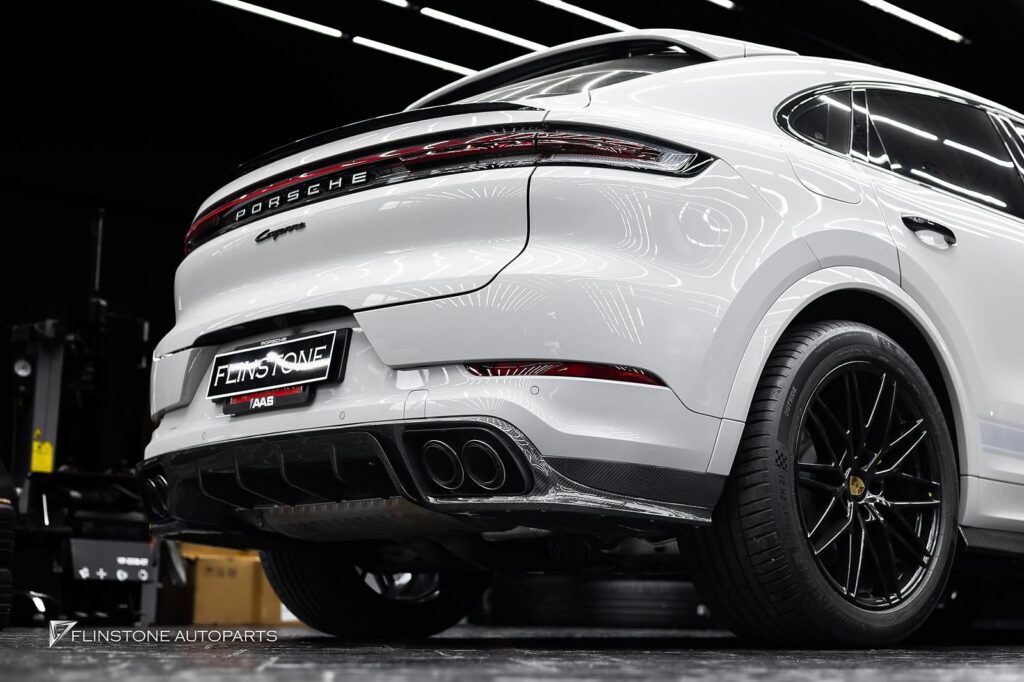 PORSCHE Cayenne 9Y0.2 USUS Autoclave Carbon Fiber Front Lip V.2 + TAKD Design Carbon F