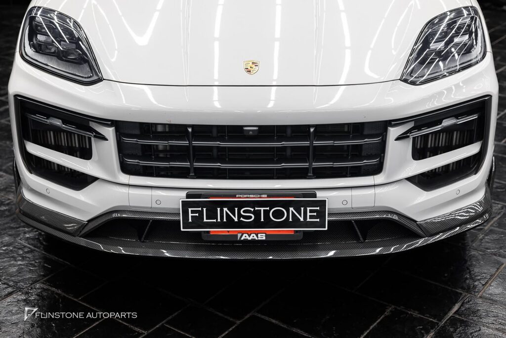 PORSCHE Cayenne 9Y0.2 USUS Autoclave Carbon Fiber Front Lip V.2 + TAKD Design Carbon F