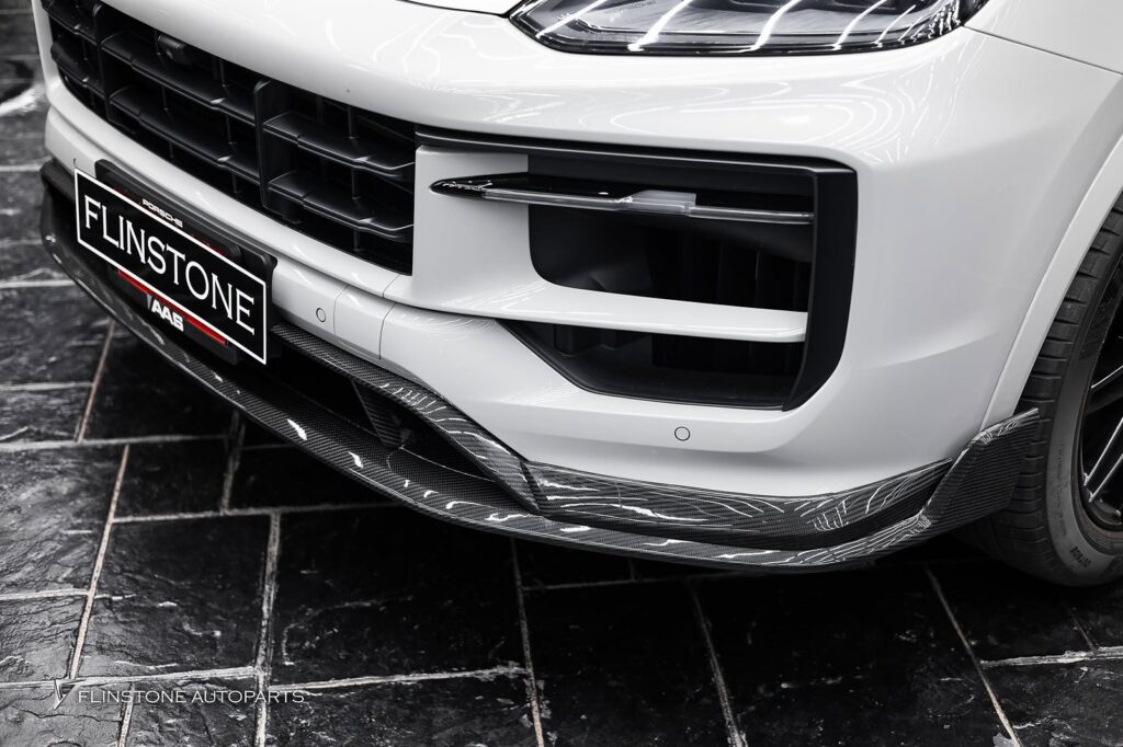 PORSCHE Cayenne 9Y0.2 USUS Autoclave Carbon Fiber Front Lip V.2 + TAKD Design Carbon F