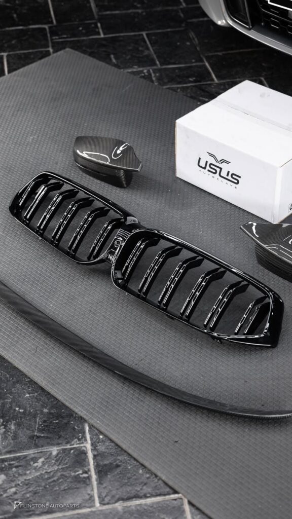 BMW G30-G32 Series 5-6 USUS Autovlave Carbon Side Mirror + M Look Front Grille