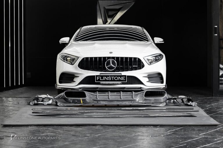 Mercedes-Benz C257 CLS-Class Coupe GTs Carbon Fiber Side Skirt Cover + LB Carbon Fiber Side