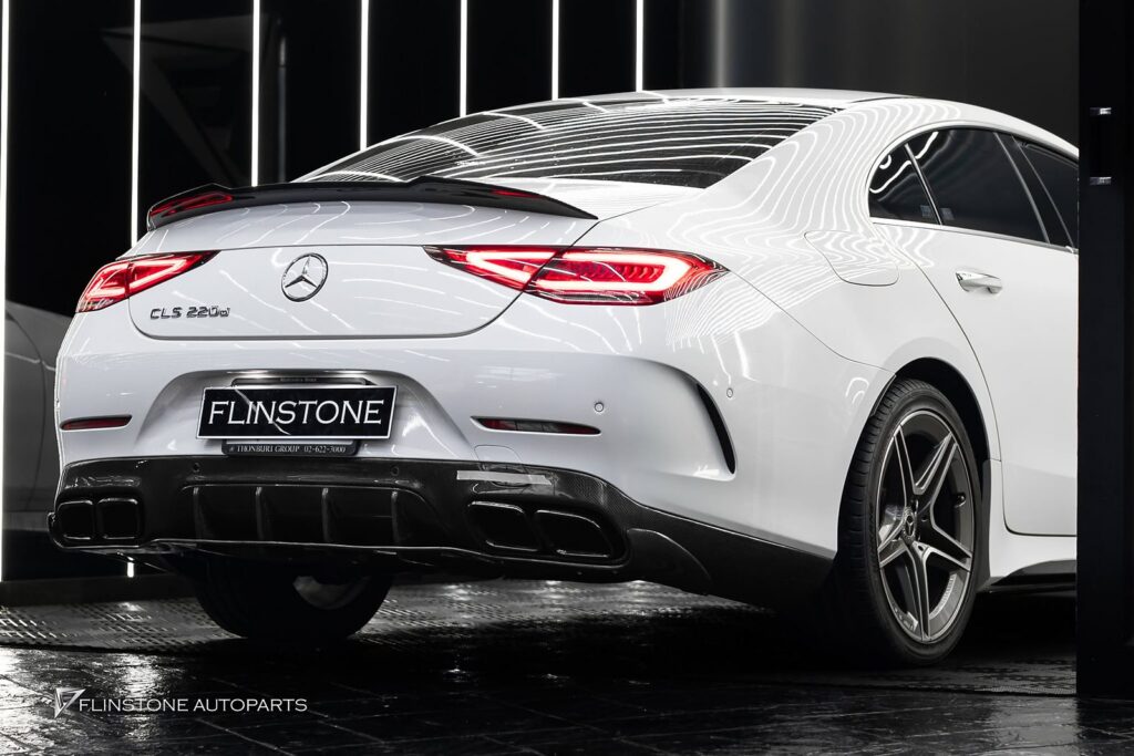 Mercedes-Benz C257 CLS-Class Coupe GTs Carbon Fiber Side Skirt Cover + LB Carbon Fiber Side