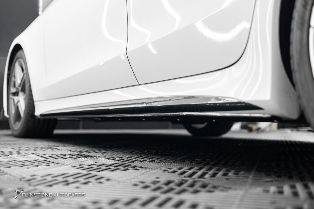Mercedes-Benz C257 CLS-Class Coupe GTs Carbon Fiber Side Skirt Cover + LB Carbon Fiber Side