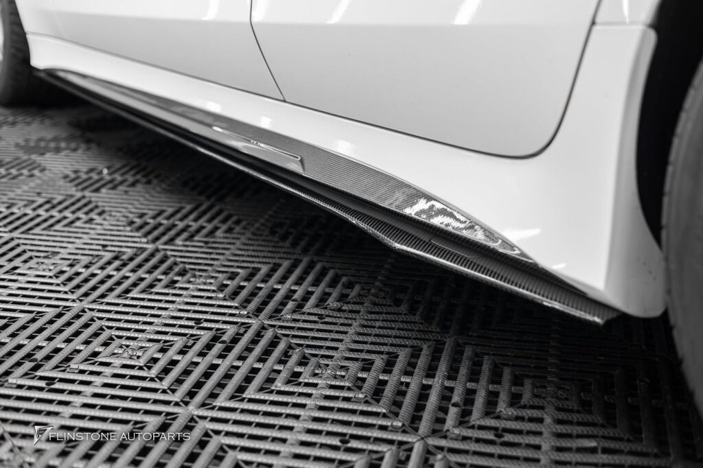 Mercedes-Benz C257 CLS-Class Coupe GTs Carbon Fiber Side Skirt Cover + LB Carbon Fiber Side