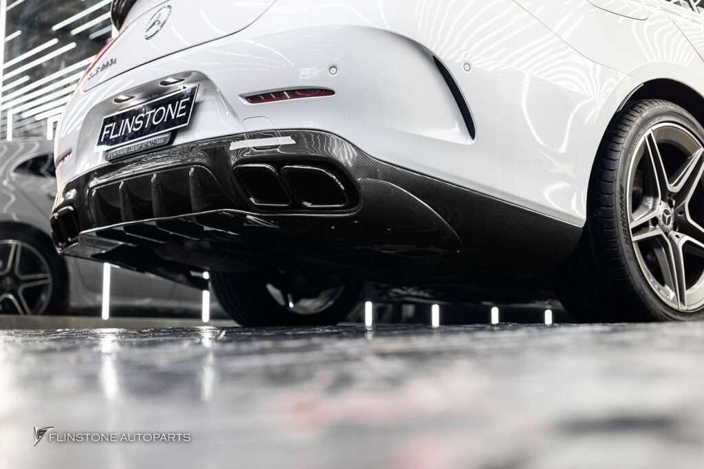 Mercedes-Benz C257 CLS-Class Coupe GTs Carbon Fiber Side Skirt Cover + LB Carbon Fiber Side