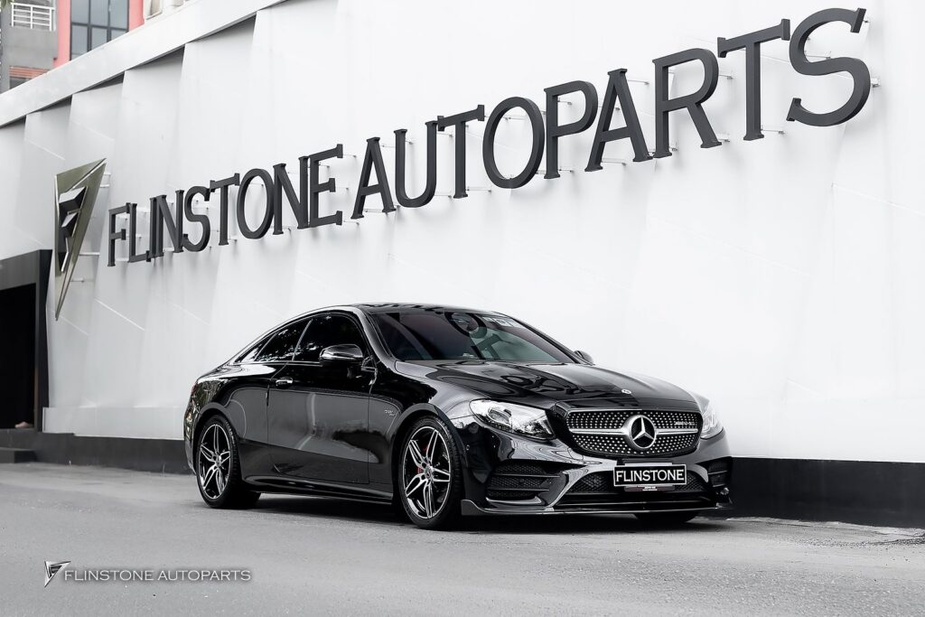Mercedes-Benz C238 E-Class Coupe GTs Carbon Fiber Front Lip + GTs Carbon Fiber Side Skirt