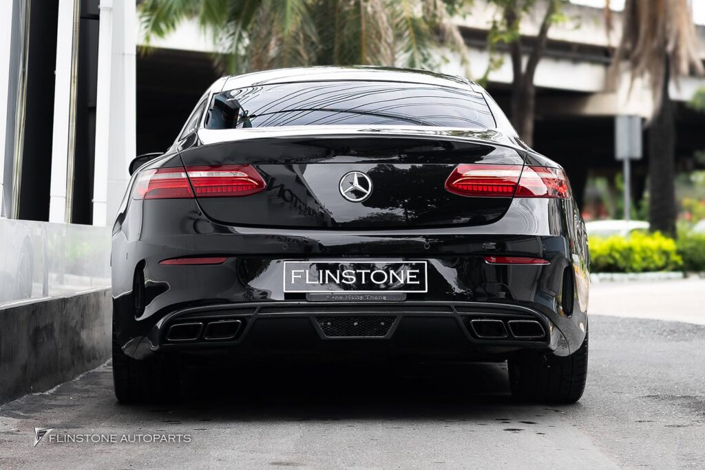Mercedes-Benz C238 E-Class Coupe GTs Carbon Fiber Front Lip + GTs Carbon Fiber Side Skirt