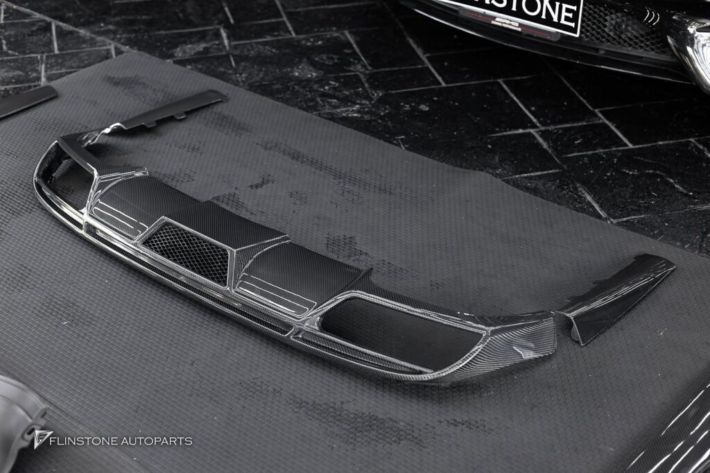 Mercedes-Benz C238 E-Class Coupe GTs Carbon Fiber Front Lip + GTs Carbon Fiber Side Skirt