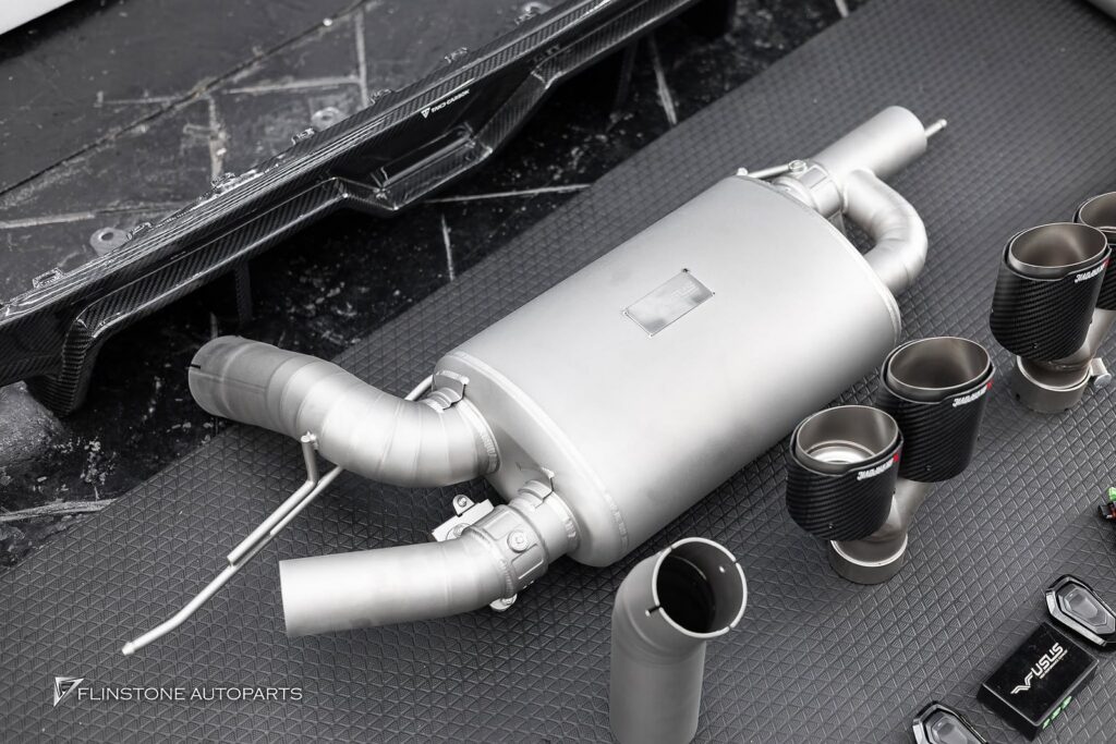 BMW i5 G60 TAKD Design Carbon Fiber Rear Diffuser + USUS Titanium Exhaust