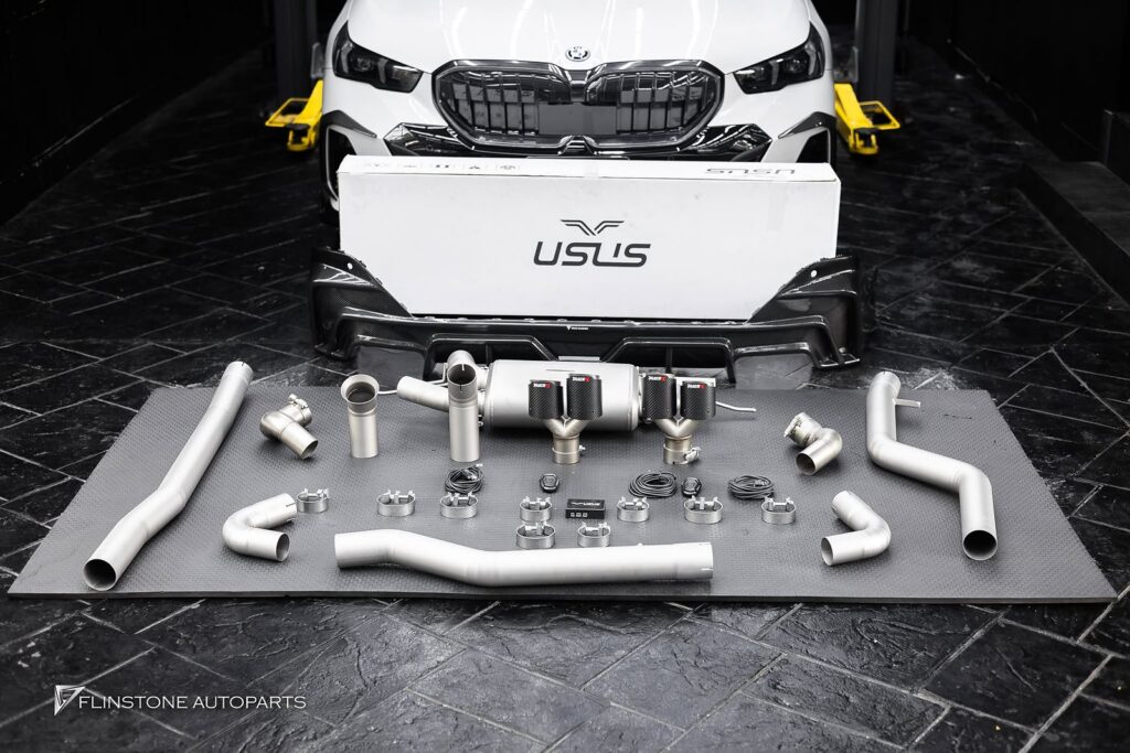 BMW i5 G60 TAKD Design Carbon Fiber Rear Diffuser + USUS Titanium Exhaust
