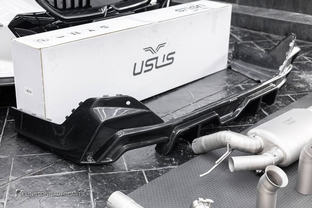 BMW i5 G60 TAKD Design Carbon Fiber Rear Diffuser + USUS Titanium Exhaust