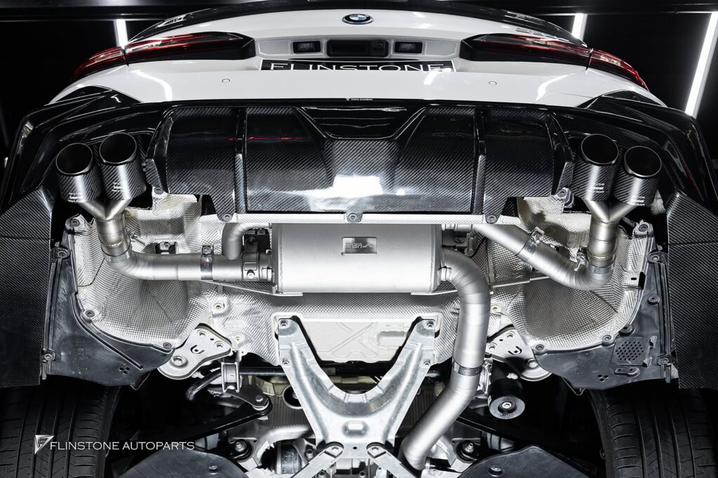 BMW i5 G60 USUS Titanium Exhaust + TAKD Carbon Rear Diffuser