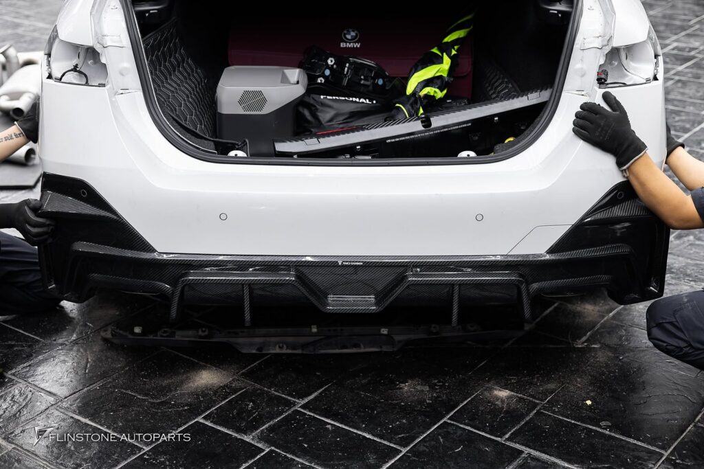 BMW i5 G60 USUS Titanium Exhaust + TAKD Carbon Rear Diffuser