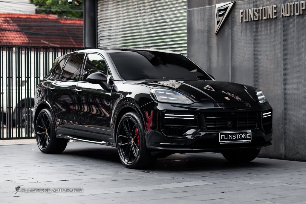 PORSCHE Cayenne year 2010 in the style of TURBO GT 2025 of this car from every angle