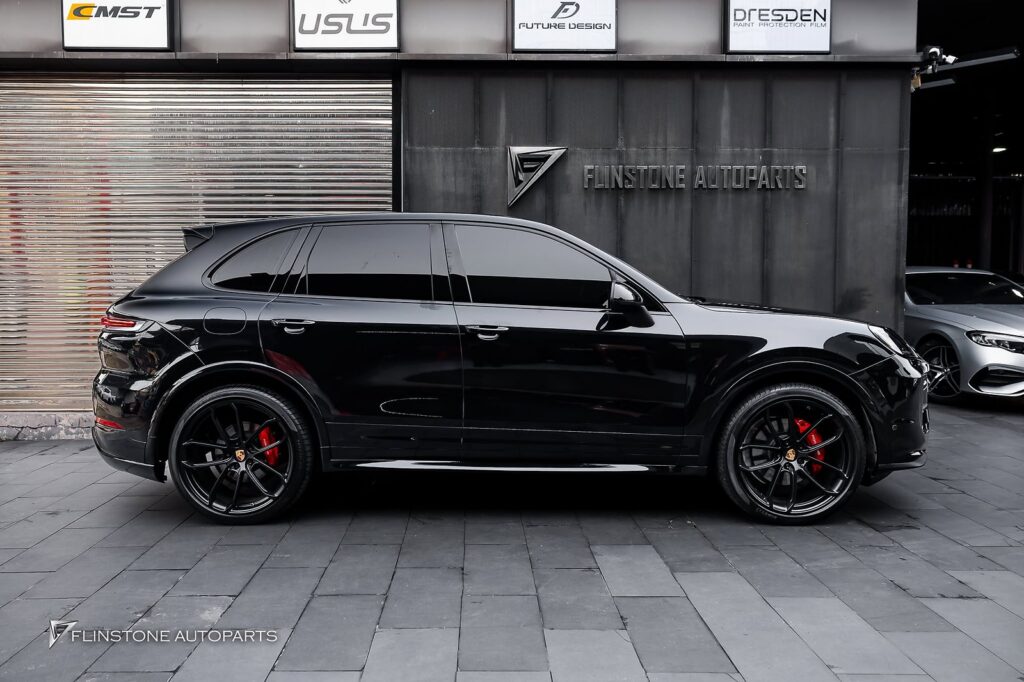 PORSCHE Cayenne year 2010 in the style of TURBO GT 2025 of this car from every angle