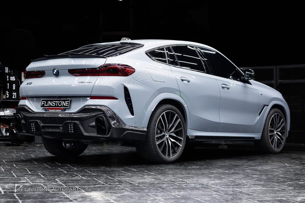 BMW X6 G06 GTs Carbon Fiber Front Lip + GTs Carbon Fiber Side Skirt