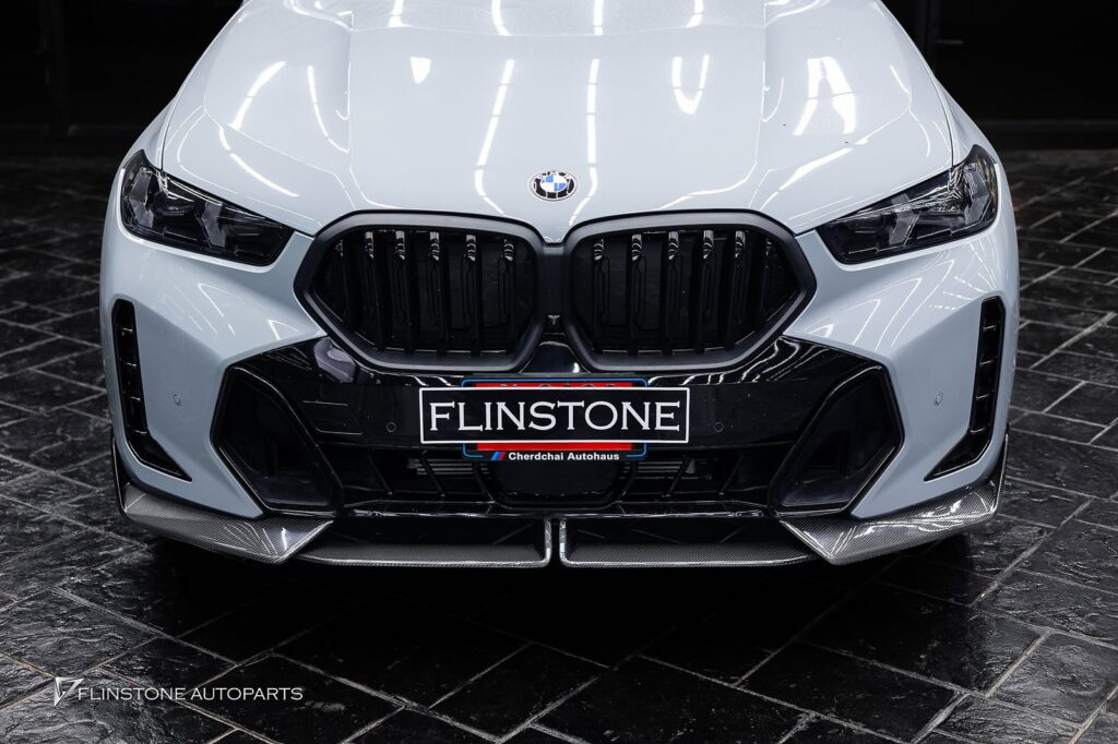 BMW X6 G06 GTs Carbon Fiber Front Lip + GTs Carbon Fiber Side Skirt