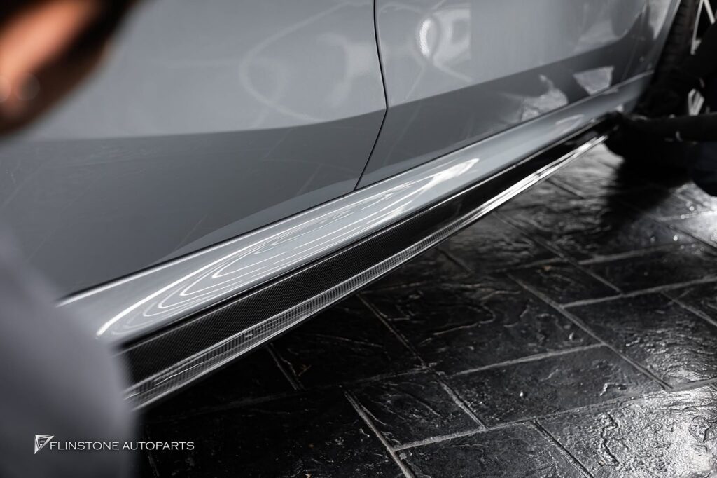 BMW X6 G06 GTs Carbon Fiber Front Lip + GTs Carbon Fiber Side Skirt