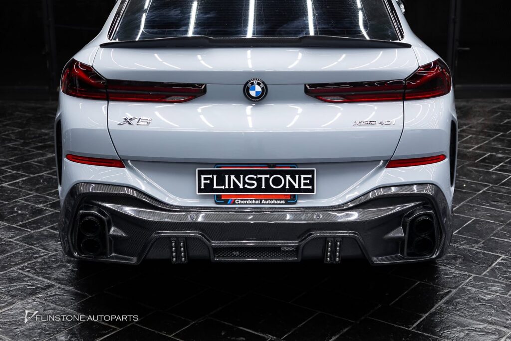 BMW X6 G06 GTs Carbon Fiber Front Lip + GTs Carbon Fiber Side Skirt