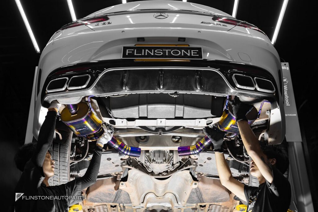 Mercedes-Benz C217 S-Class Coupe USUS Titanium Exhaust big set including Downpipe with Tuning Stage 2