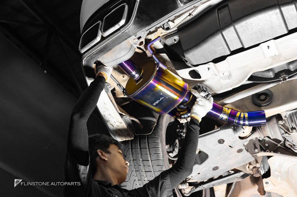 Mercedes-Benz C217 S-Class Coupe USUS Titanium Exhaust big set including Downpipe with Tuning Stage 2
