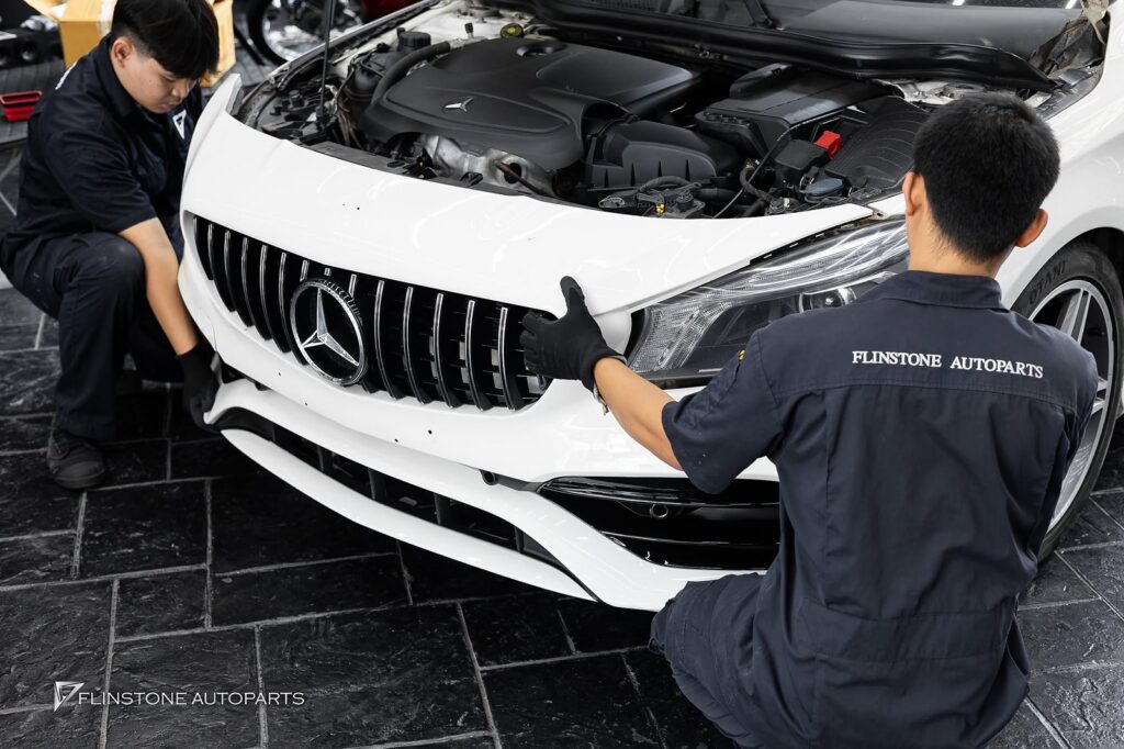 Mercedes-Benz W117 CLA-Class CLA45 AMG Front Bumper + GT Panamericana Front Grille