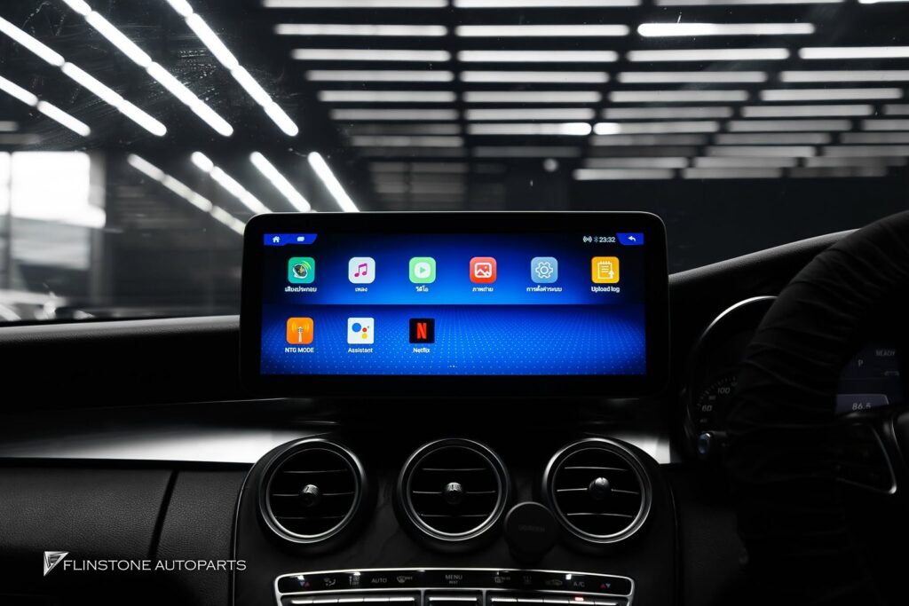 Mercedes-Benz W205-C205 C-Class missing a big full-view screen 12.3 inch + RAM 8 GB + ROM 256 GB (fast powerful