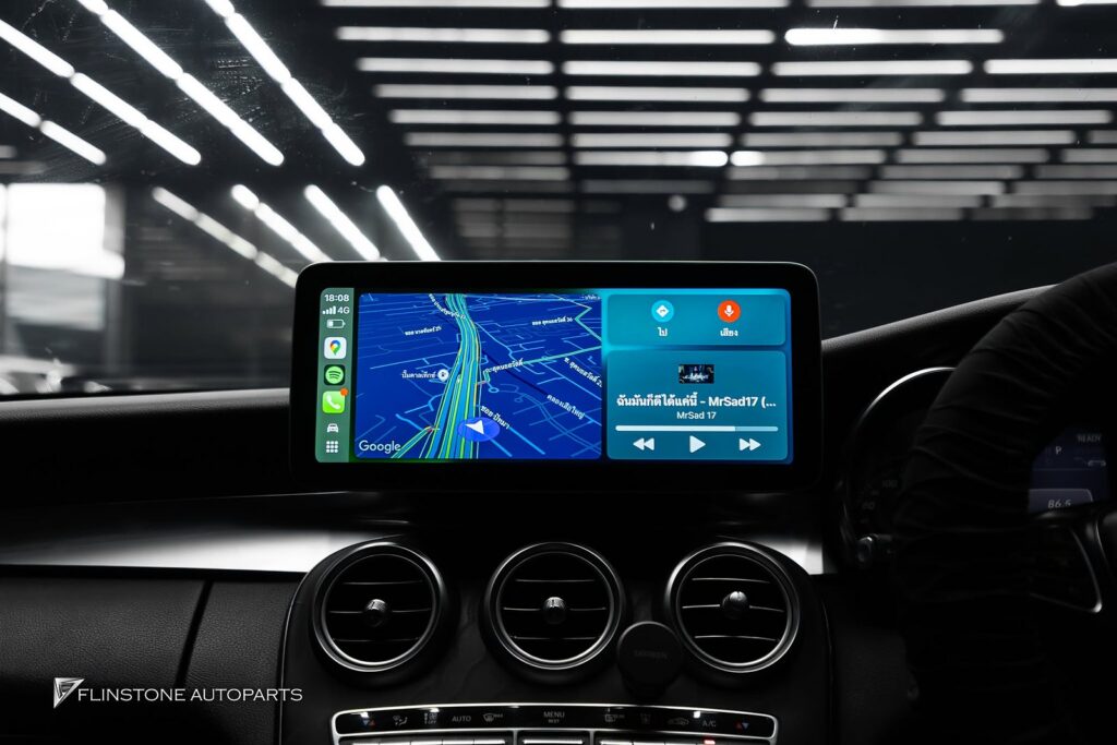 Mercedes-Benz W205-C205 C-Class missing a big full-view screen 12.3 inch + RAM 8 GB + ROM 256 GB (fast powerful