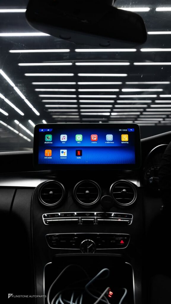 Mercedes-Benz W205-C205 C-Class missing a big full-view screen 12.3 inch + RAM 8 GB + ROM 256 GB (fast powerful