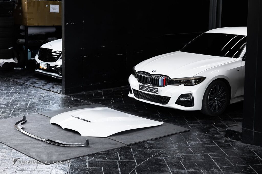 BMW G20 Series 3 2025 GTS Engine Bonnet + M Performance Carbon Fiber Front Lip