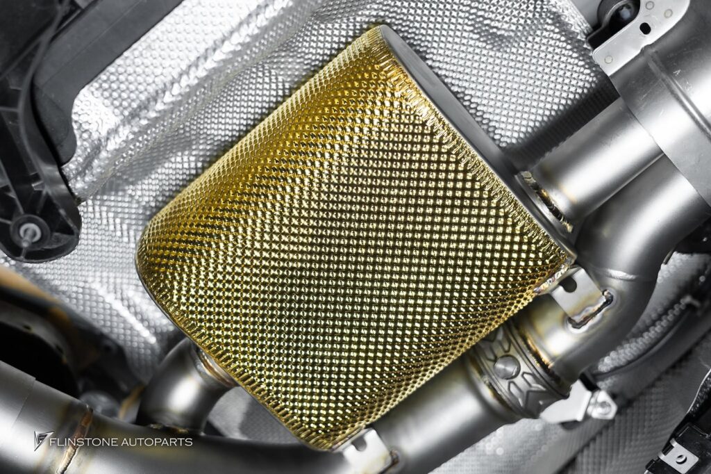 Mercedes-Benz C236 CLE-Class Coupe เต็มระบบชุดท่อ IPE ที่มาพร้อม Downpipe