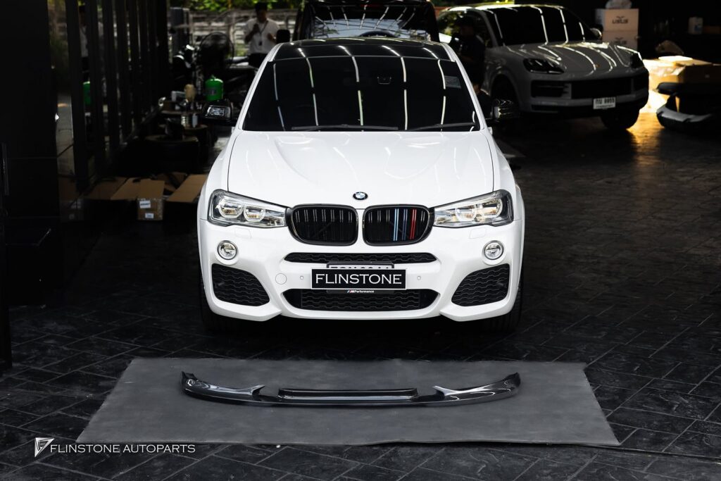 BMW F26 X4 – F25 X3 3D Carbon Fiber Front Spoiler