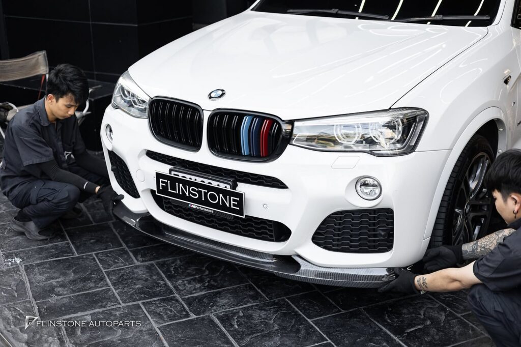 BMW F26 X4 – F25 X3 3D Carbon Fiber Front Spoiler