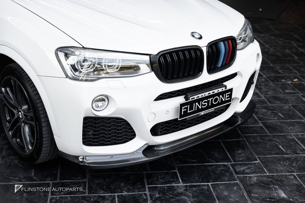 BMW F26 X4 – F25 X3 3D Carbon Fiber Front Spoiler