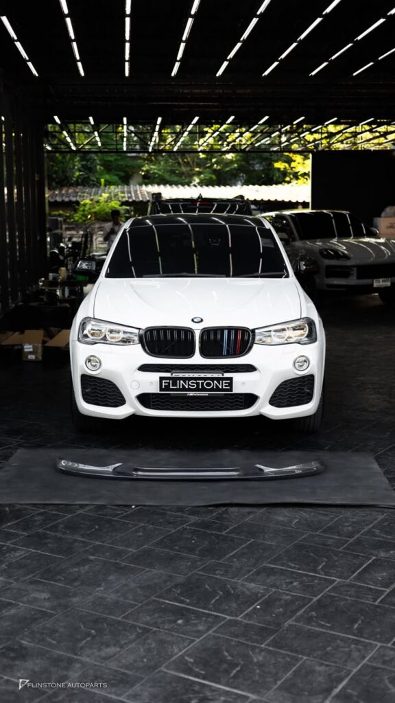 BMW F26 X4 – F25 X3 3D Carbon Fiber Front Spoiler