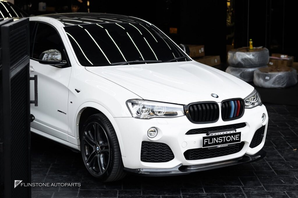 BMW F26 X4 – F25 X3 3D Carbon Fiber Front Spoiler