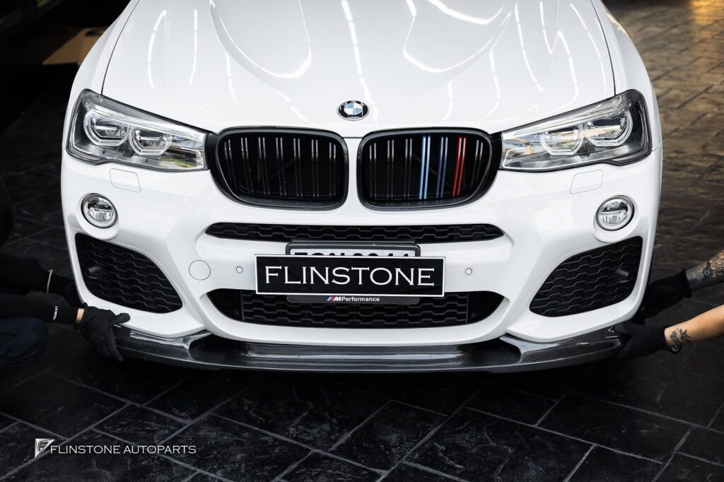 BMW F26 X4 – F25 X3 3D Carbon Fiber Front Spoiler