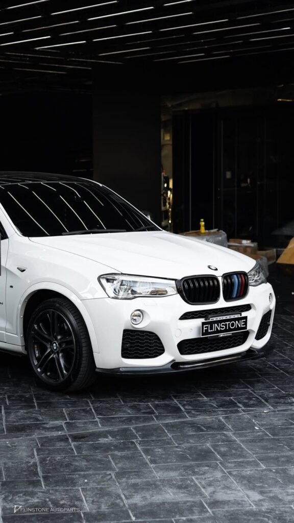 BMW F26 X4 – F25 X3 3D Carbon Fiber Front Spoiler