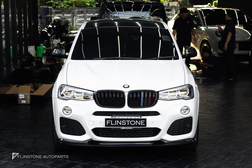 BMW F26 X4 – F25 X3 3D Carbon Fiber Front Spoiler