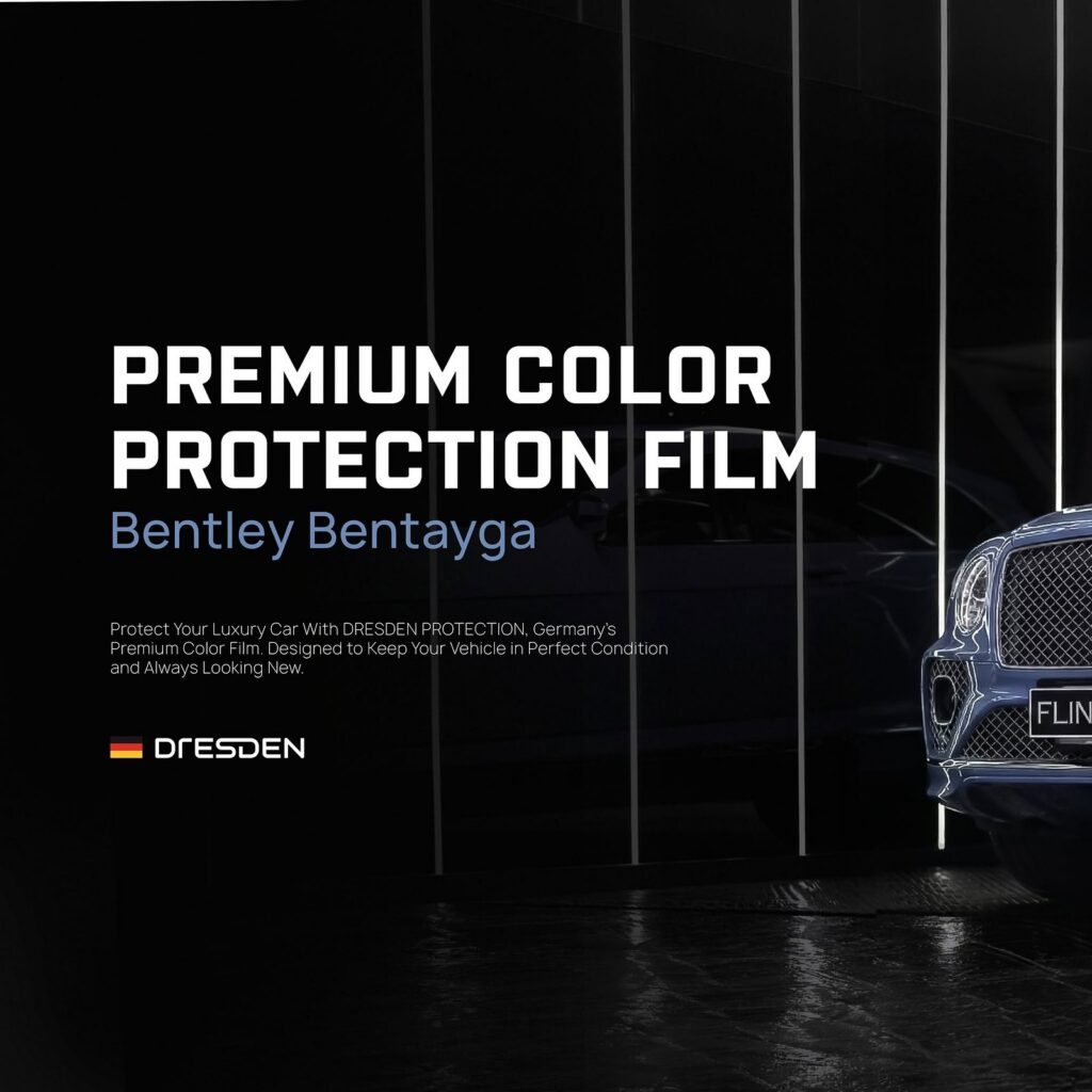 FLINSTONE AUTO DETAILING BENTLEY Bentayga เลือกติดตั้งฟิล์มสีกันรอยจาก DRESDENPROTECTION