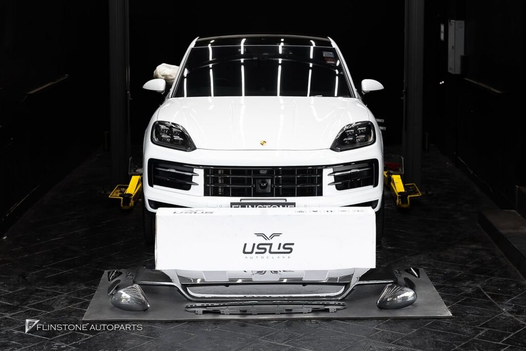 PORSCHE Cayenne 9Y0.2 Front Lip + Side Mirrors