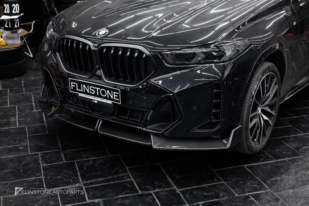 BMW X6 G06 GTs Carbon Fiber Front Lip + LD Carbon Fiber Side Skirt