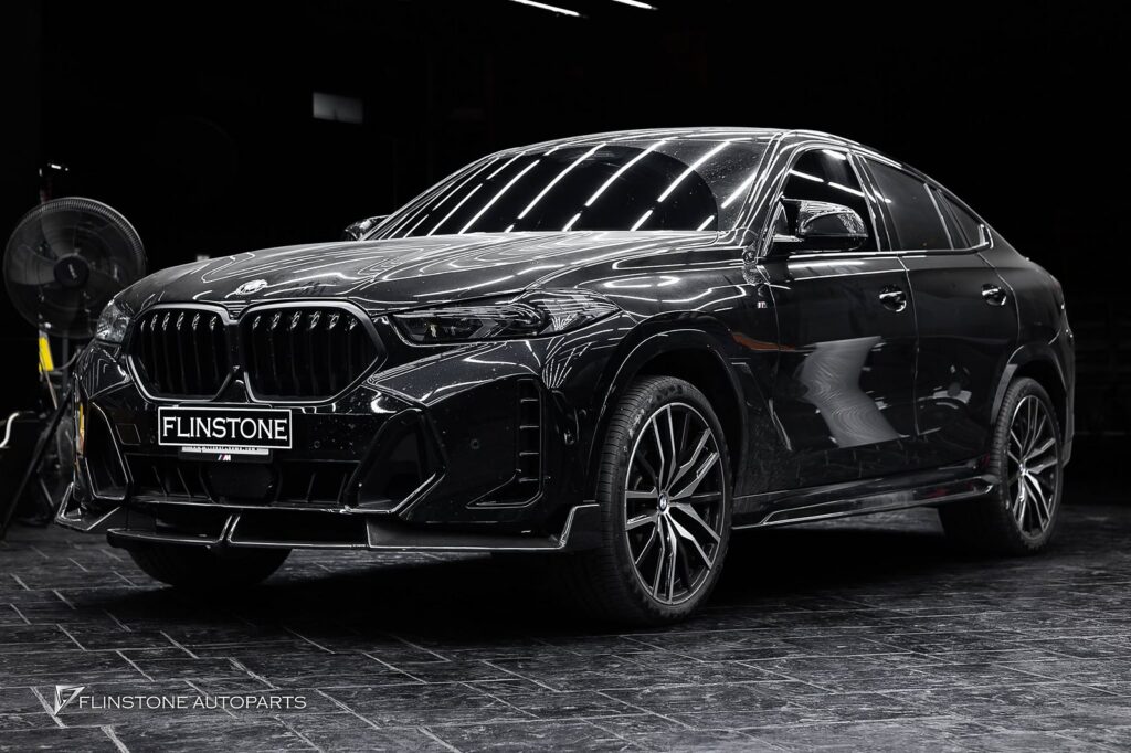 BMW X6 G06 GTs Carbon Fiber Front Lip + LD Carbon Fiber Side Skirt