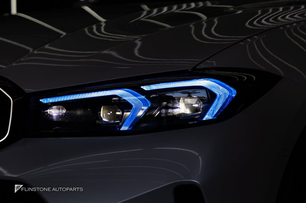 BMW G20 Series 3 LCI ติดตั้งไฟหน้า RGB สามารถปรับเปลี่ยนสีของ LE