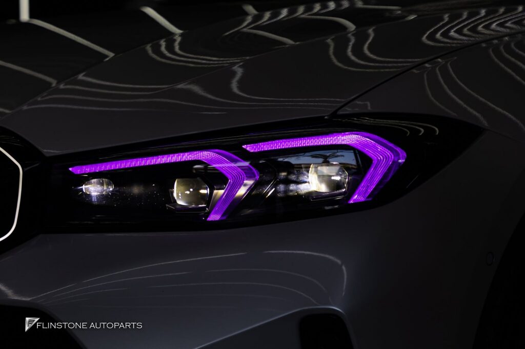 BMW G20 Series 3 LCI ติดตั้งไฟหน้า RGB สามารถปรับเปลี่ยนสีของ LE