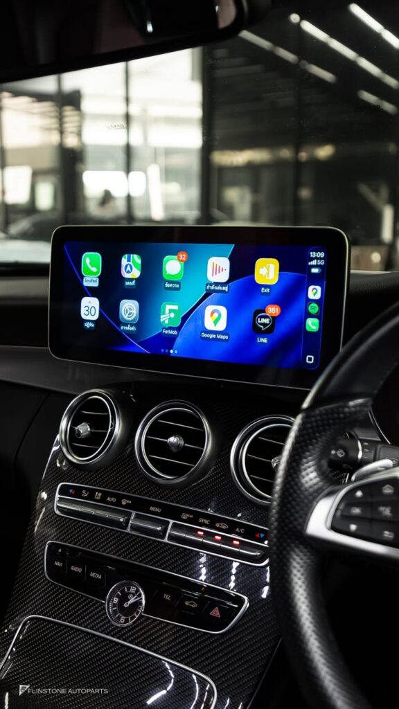 Mercedes-Benz W205 C205 C-Class 2024 accurate navigation: use Google Maps fully