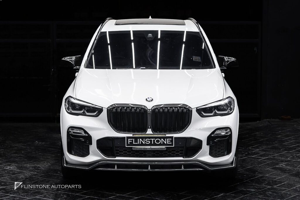 BMW G05 X5 GTs Carbon Fiber Front Lip + USUS Autoclave Carbon Fiber Front G