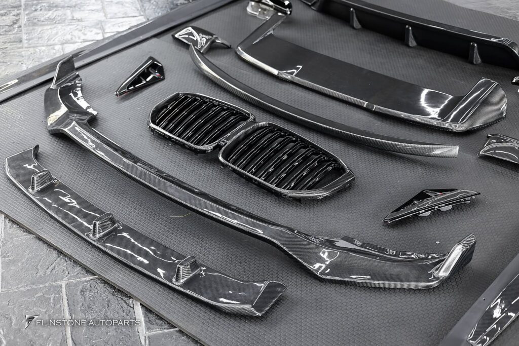 BMW G05 X5 GTs Carbon Fiber Front Lip + USUS Autoclave Carbon Fiber Front G