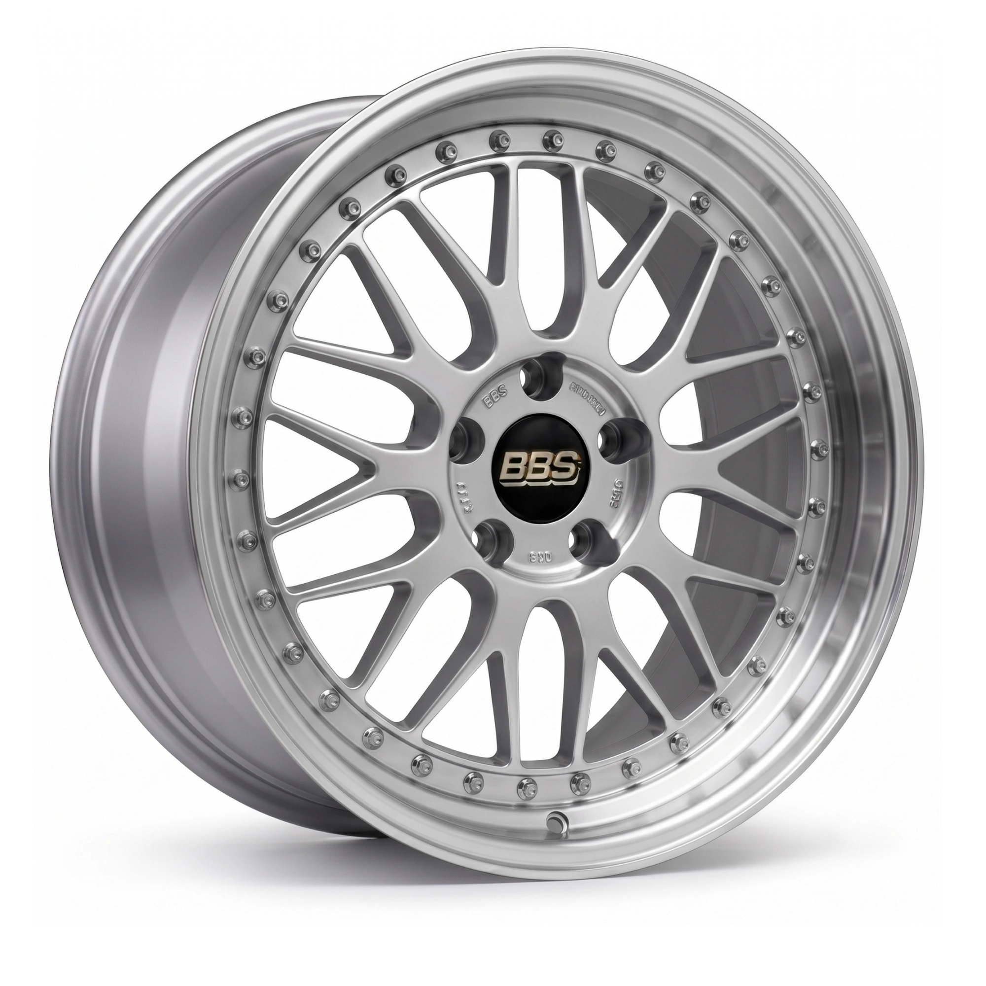 ล้อ BBS LM ของแท้ สี Diamond Silver Disk / Black Bright Diamond-Cut Rim (DS-BKBD)