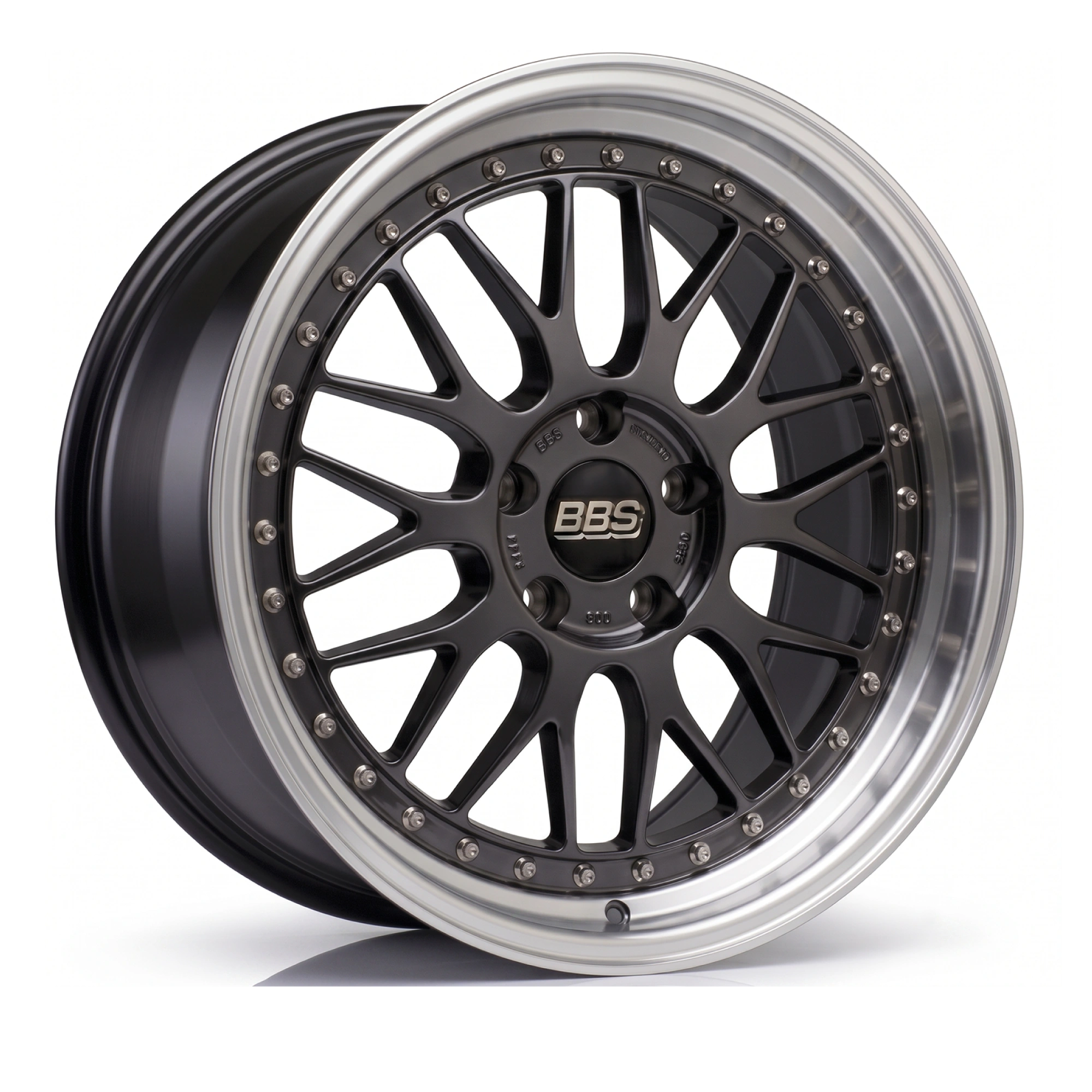 ล้อ BBS LM ของแท้ สี Diamond Black Disk / Black Bright Diamond-Cut Rim (DB-BKBD)